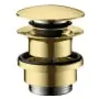 Hansgrohe 50100251 Push-Open Sink Drain in Brushed Gold Optic