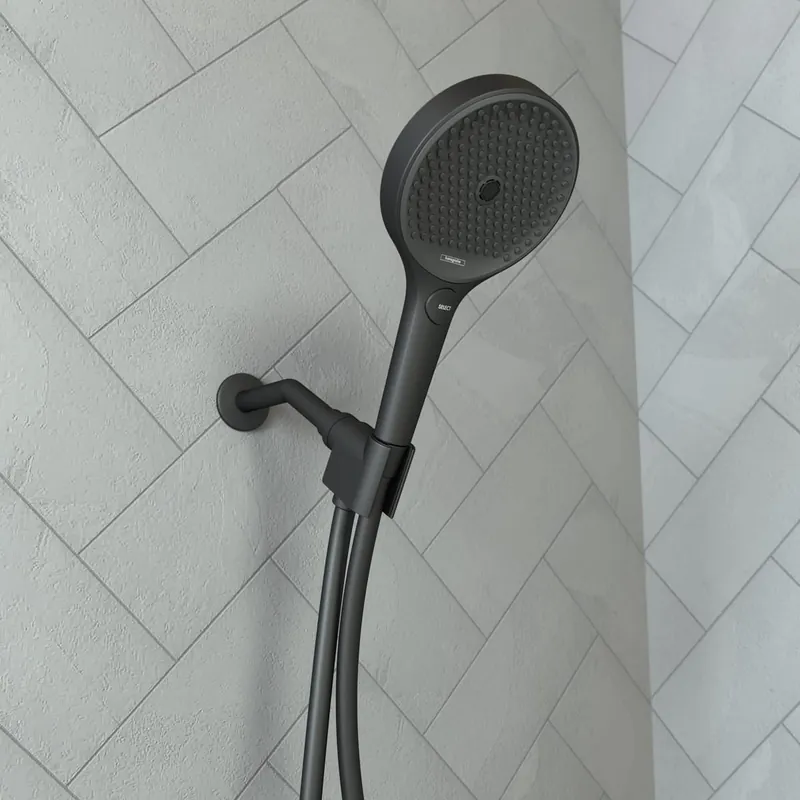 Hansgrohe 26914671 Rainfinity Handshower Set 130 3-Jet 1.75 GPM in Matte Black