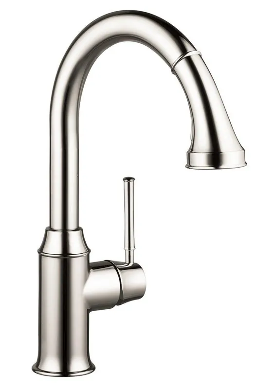 Hansgrohe 04215830 Talis C Single Handle Pull Down Kitchen Faucet in Polished Nickel