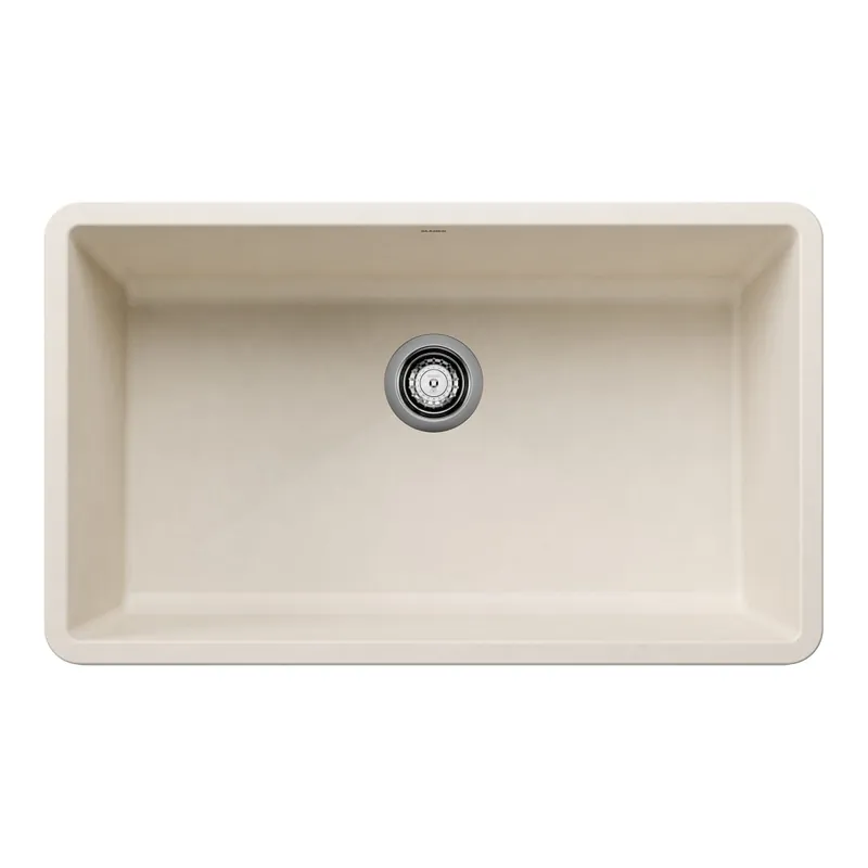 Blanco 443084 Precis Super Single Bowl Kitchen Sink - Soft White