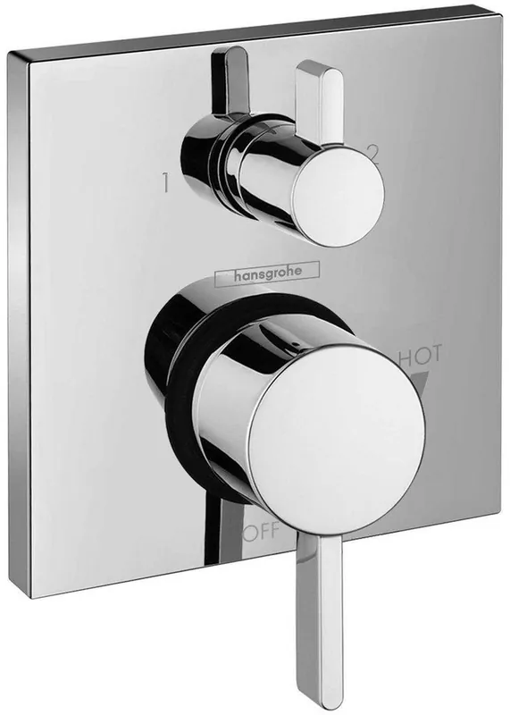 Hansgrohe 15862001 Ecostat Two Handle Pressure Balancing Valve Trim with Integrated Diverter in Chrome