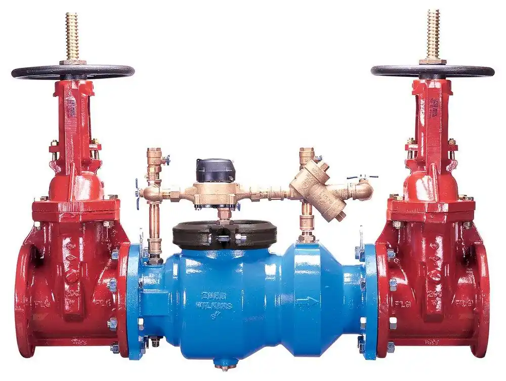 Zurn 4-350DA 350DA 4 in. Epoxy Coated Ductile Iron Flanged 175 psi Backflow Preventer