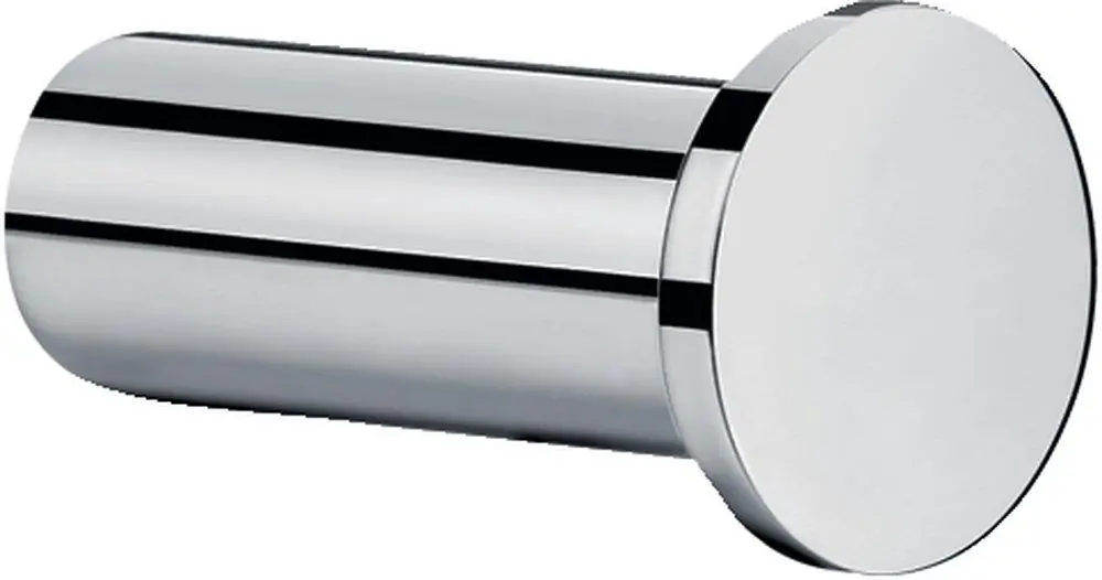 Hansgrohe 41711000 Logis 1-Hook Robe Hook in Polished Chrome