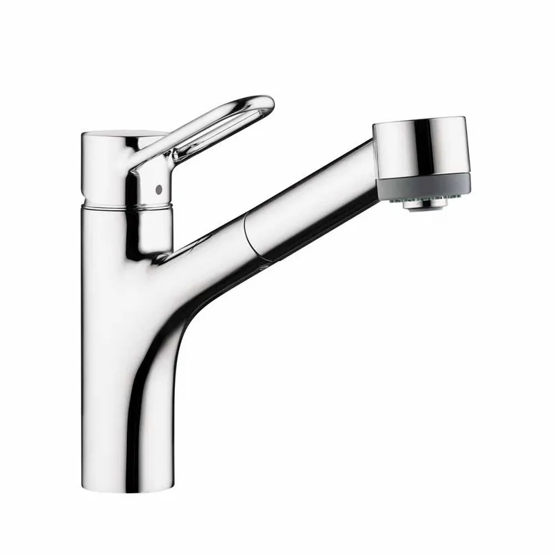 Hansgrohe 04704005 Talis Single Handle Pull Out Kitchen Faucet in Polished Chrome