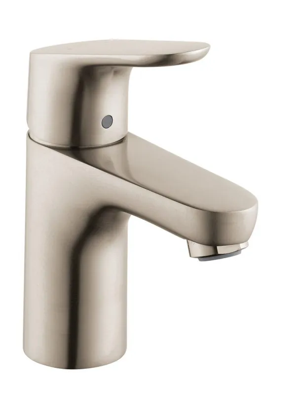 Hansgrohe 04371820 Focus Single Handle Monoblock Bathroom Sink Faucet in Brushed Nickel