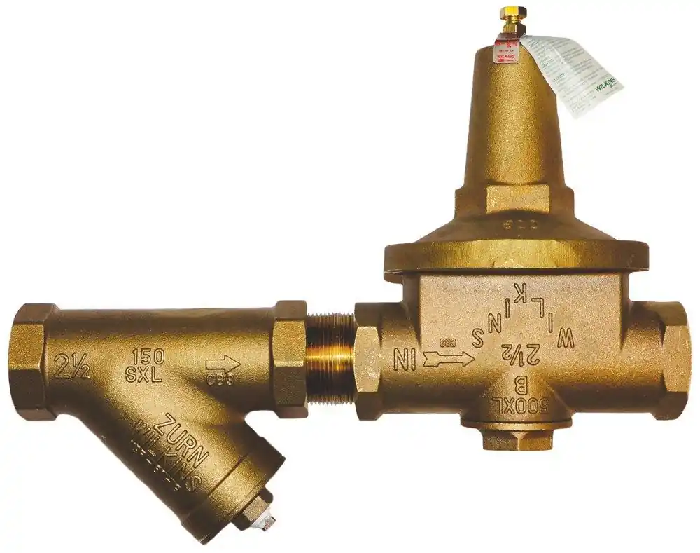 Zurn 2-500XLYSBR 500XLYSBR 2 in. Cast Bronze Union FNPT x FNPT Pressure Reducing Valve