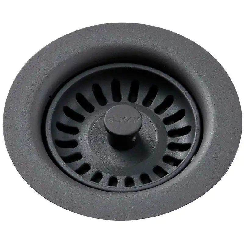 Elkay LKQS35GY Plastic Disposer Flange with Basket Strainer and Stopper