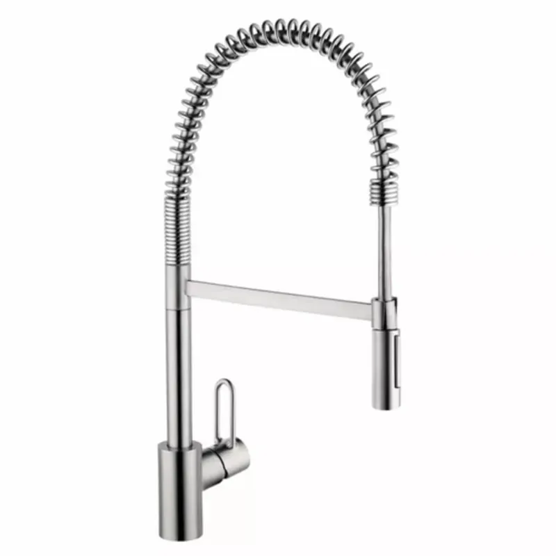 Hansgrohe 04700805 Talis Single Handle Kitchen Faucet in Steel Optic