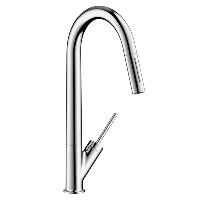 Hansgrohe 10821001 AXOR Starck HighArc Kitchen Faucet 2-Spray Pull-Down 1.75 GPM