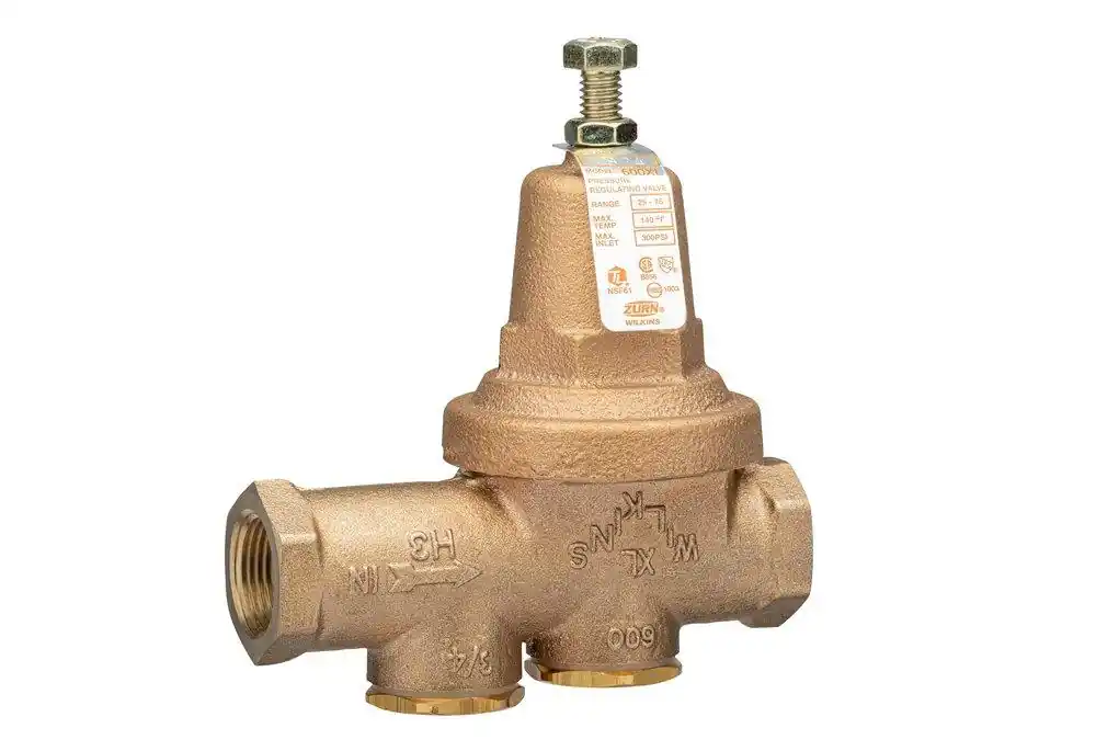 Zurn 34-600XLLU 600XL 3/4 in. 300 psi Cast Bronze FNPT x FIP Pressure Reducing Valve