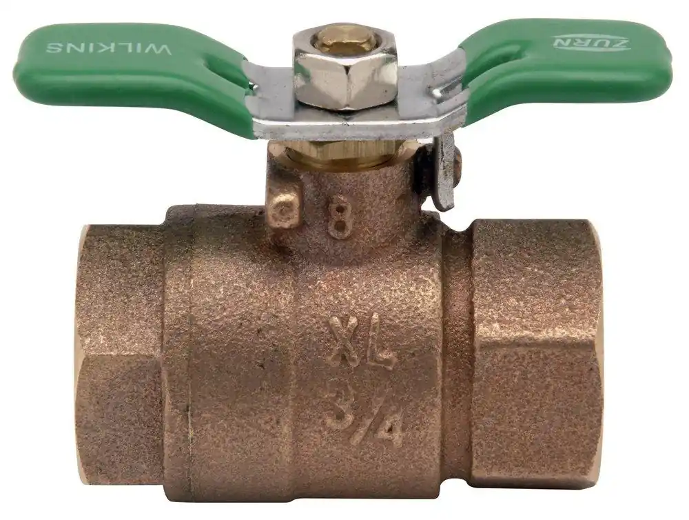 Zurn 1-850TXL 850XL 1 in. Bronze Full Port FNPT 400# Ball Valve W850TXLG