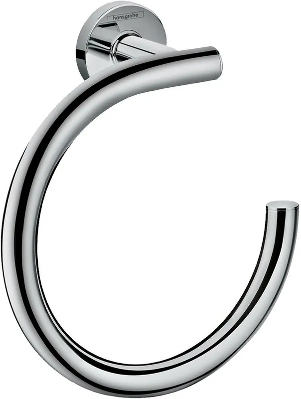 Hansgrohe 41724000 Logis Round Open Towel Ring in Polished Chrome