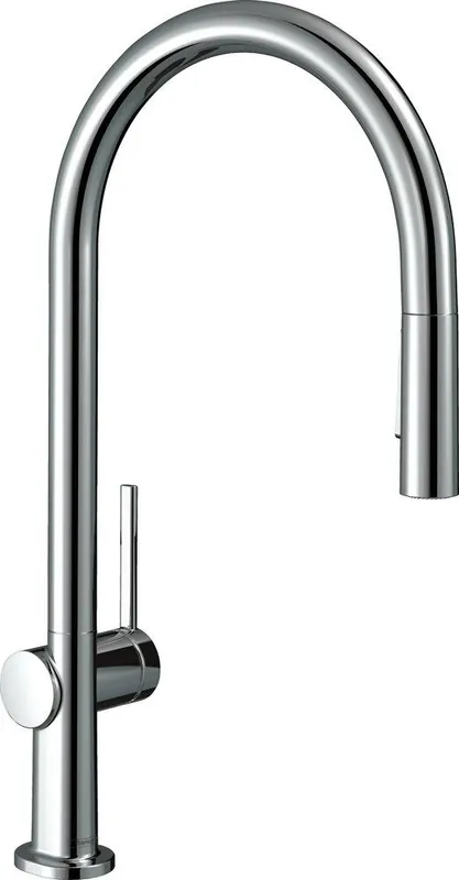 Hansgrohe 72801001 Talis N Single Handle Pull Down Kitchen Faucet in Chrome