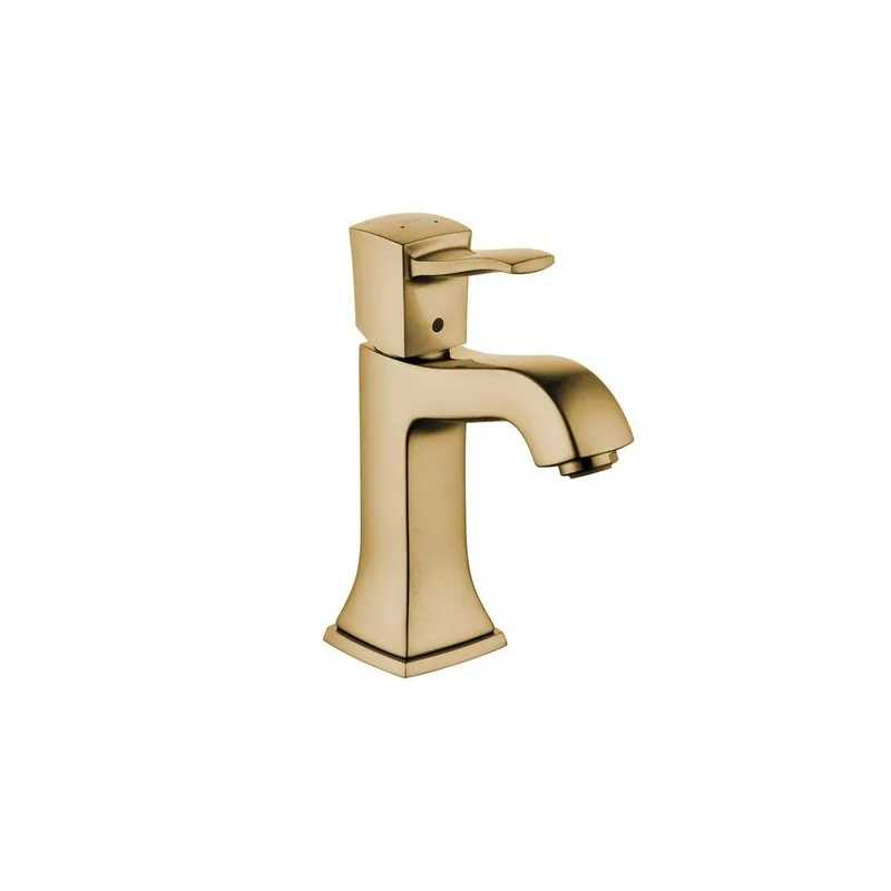 Hansgrohe 31300141 Metropol Classic Single Handle Monoblock Bathroom Sink Faucet in Brushed Bronze