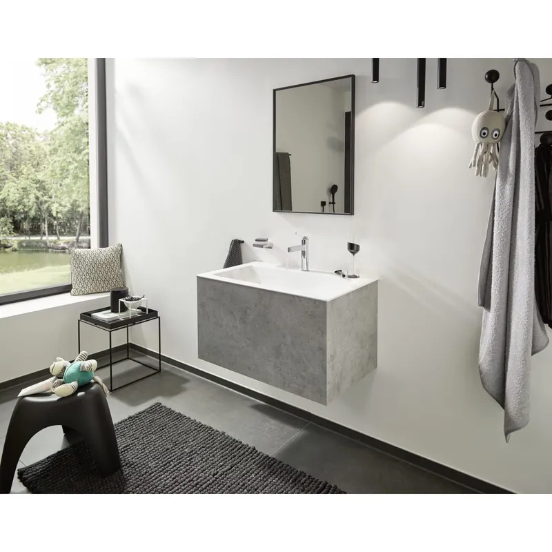 Hansgrohe 76010001 Finoris Single-Hole Faucet 100 with Pop-Up Drain, 1.2 GPM in Chrome