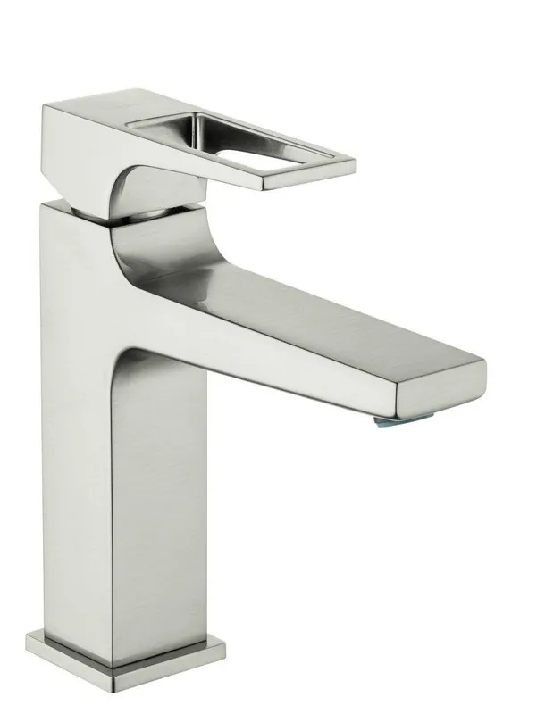 Hansgrohe 74510821 Metropol 110 Single Handle Monoblock Bathroom Sink Faucet in Brushed Nickel