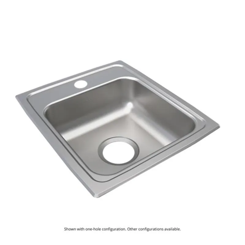 Elkay LRAD151765MR2 Lustertone Classic Stainless Steel 15 x 17-1/2 x 6-1/2 Single Bowl Drop-in ADA Sink