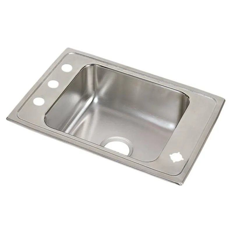 Elkay DRKAD251745FR4 Lustertone Classic Stainless Steel 25 x 17 x 4-1/2 Drop-In Sink
