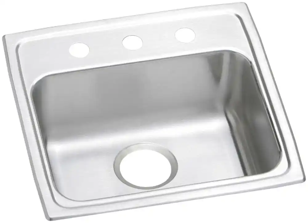 Elkay LRAD1918653 Lustertone Classic Stainless Steel Drop-In Sink