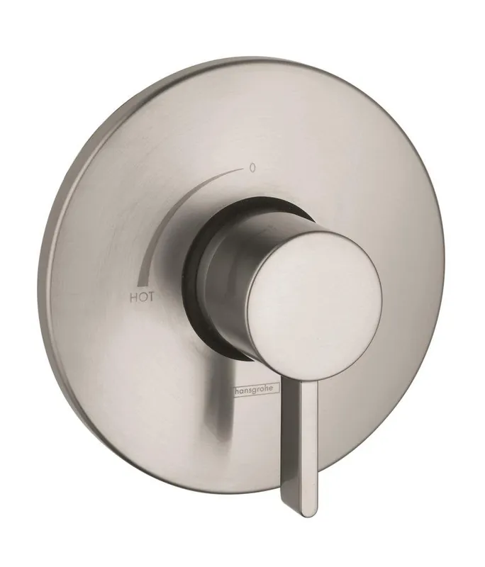Hansgrohe 04233820 S Single Handle Pressure Balancing Valve Trim in Brushed Nickel
