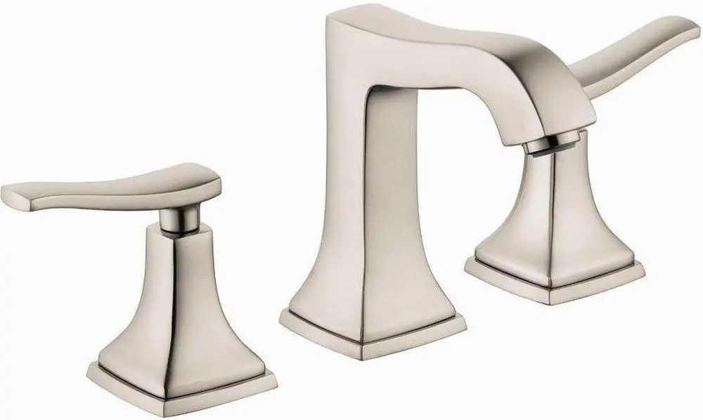 Hansgrohe 31330821 Metropol Classic Two Handle Widespread Bathroom Sink Faucet in Brushed Nickel
