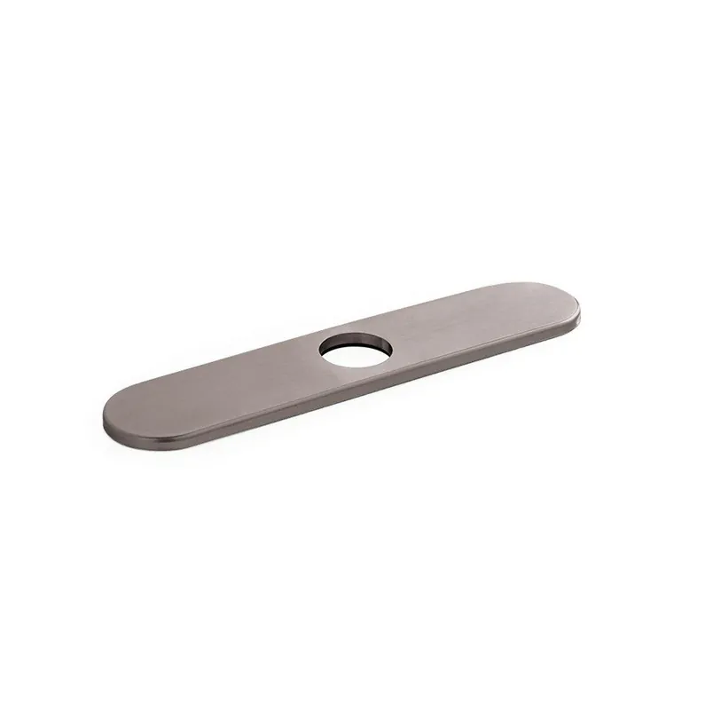 Hansgrohe 14019861 Universal Base Plate for Single Hole 10 in. Kitchen Faucets Steel Optik