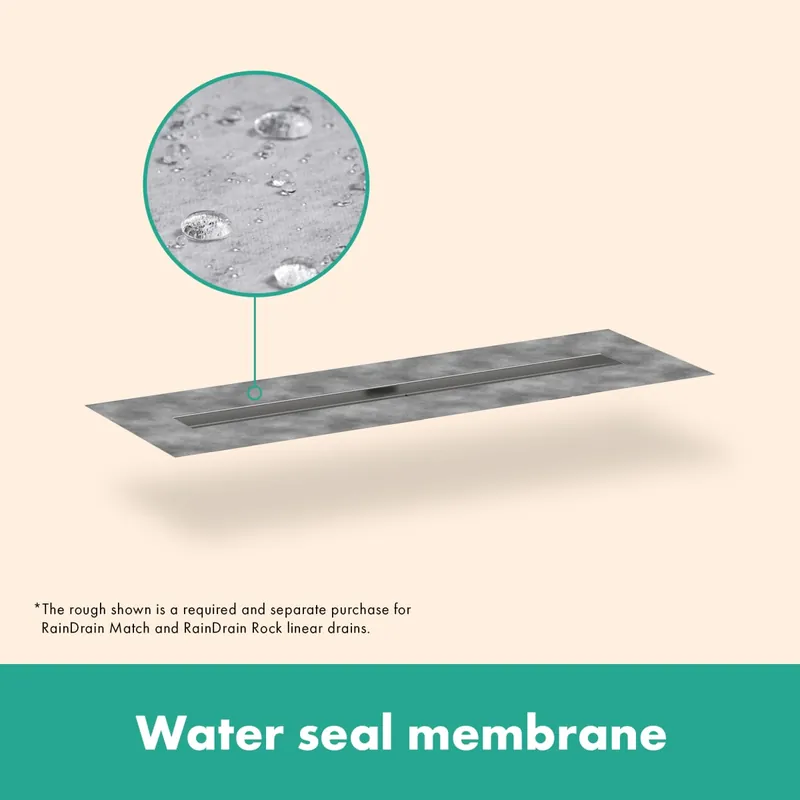 Hansgrohe 56015181 RainDrain 2 Outlet 47 1/4 (1200mm) Brushed Stainless Steel