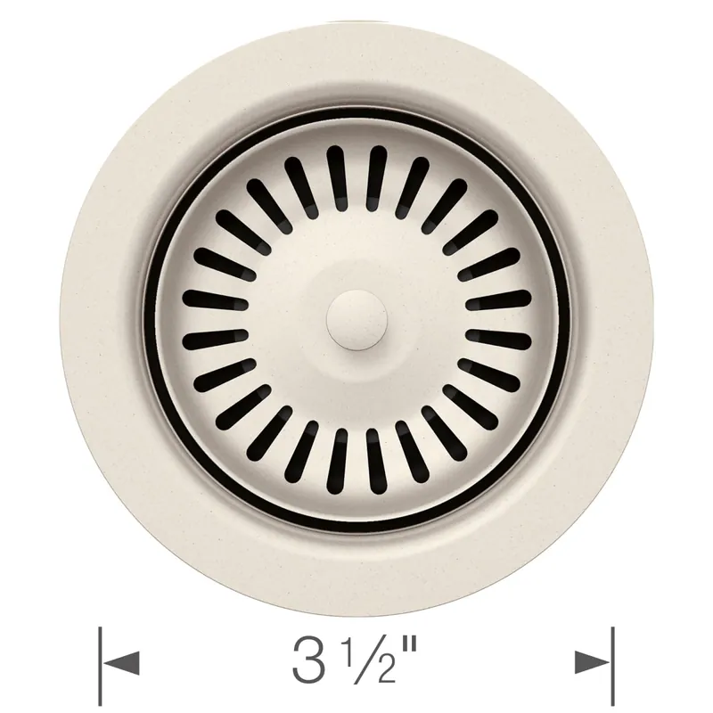 Blanco 203439 Color-Coordinated Metal Basket Strainer - Soft White
