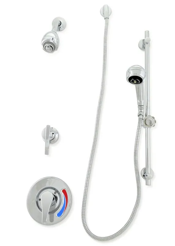 Zurn Z7301-SS-MT-DV-2P-HW AquaSpec® Single Handle Shower Faucet in Polished Chrome