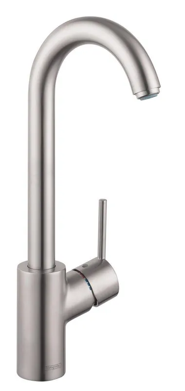 Hansgrohe 04287800 Talis S Single Handle Bar Faucet in Steel Optik