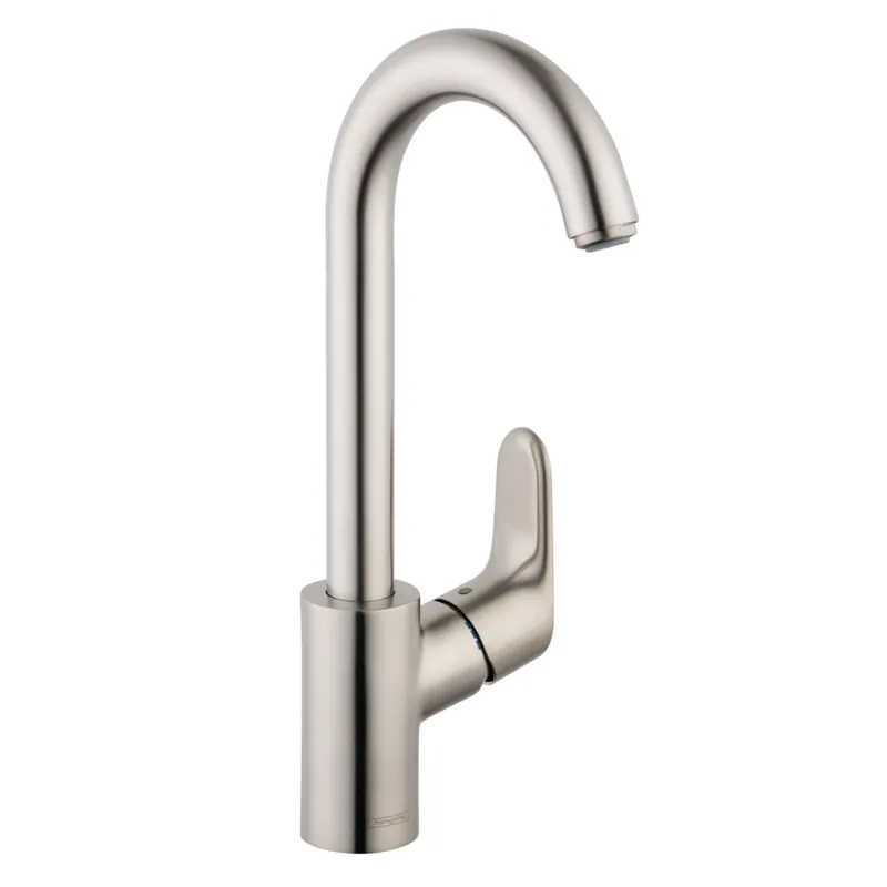 Hansgrohe 04507801 Focus Bar Faucet, 1.5 GPM in Stainless Steel Optic