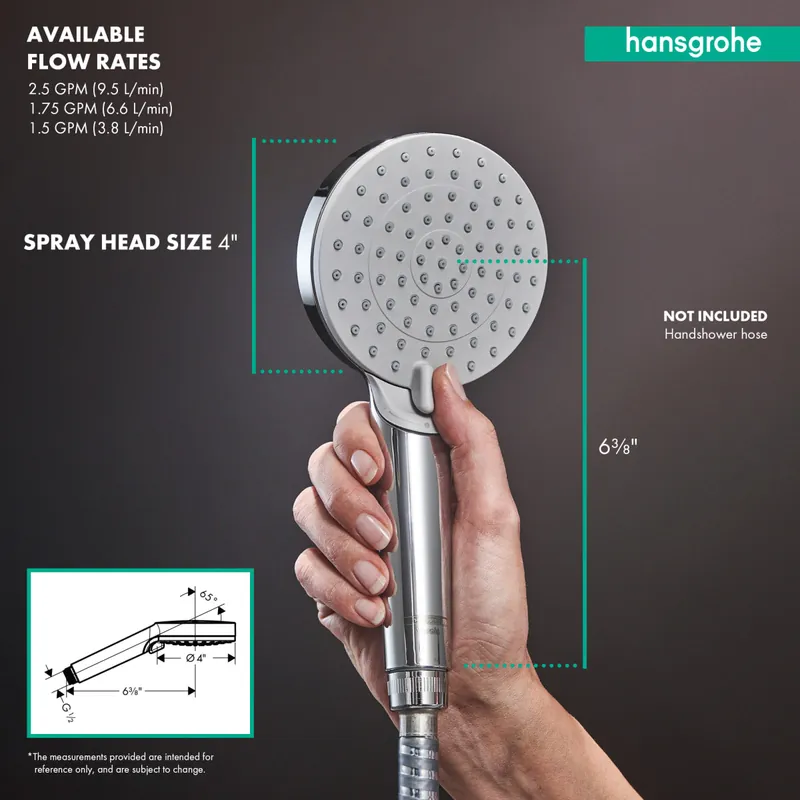 Hansgrohe 26270671 Vernis Blend Handshower 100 Vario-Jet 2.5 GPM