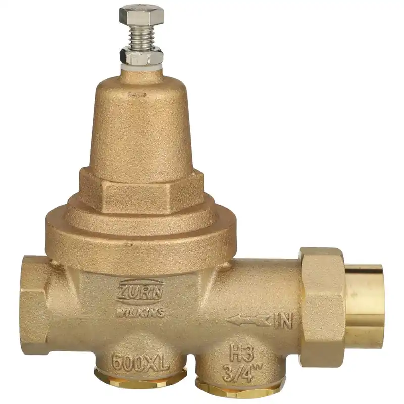 Zurn 34-600XLSC 3/4 FNPT Union x FNPT Pressure Reducing Valve with Sealed Cage