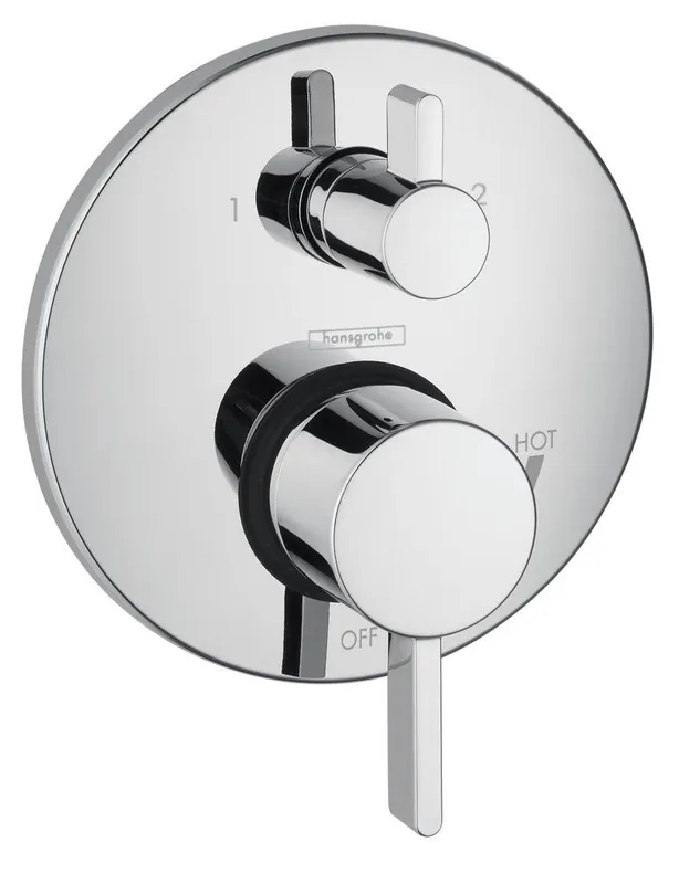 Hansgrohe 04447000 S Two Handle Pressure Balancing Valve Trim in Chrome