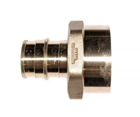 Zurn QEUFC45GX F1960 Expansion XL Brass FPT Adapter - 3/4 EX PEX x 1 FPT
