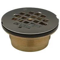 Zurn FD2275-BR2 2 Brass No-Caulk Shower Stall Drain 4 1/4 Round