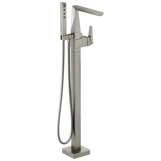 Delta T4743-SS-PR-FL Single Handle Floor Mount Tub Filler Trim