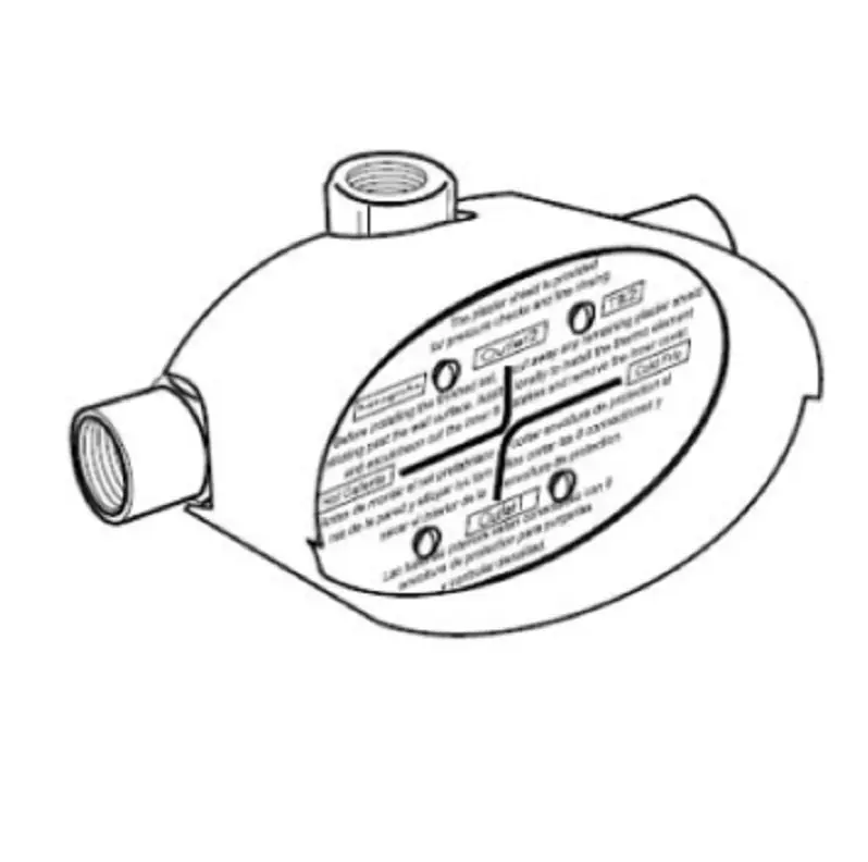 HANSGROHE 06627000 ROUGH-IN 06627000 F/TUB & SHOWER W/SERVICE STOPS