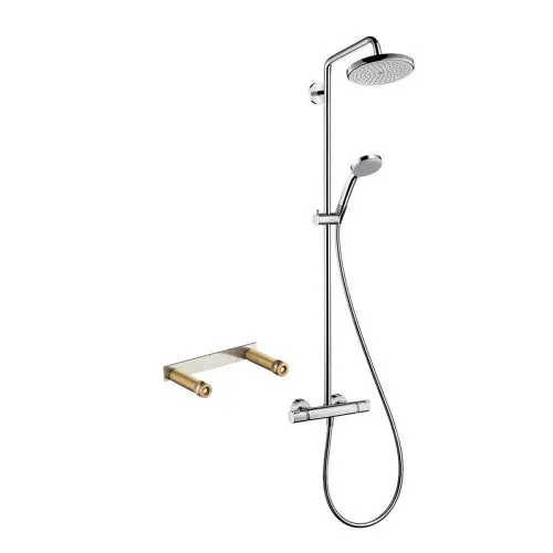 Hansgrohe KS27185-16181CR-2 Showerpipe Kit Croma 220