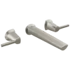 Delta T3571LF-SS-PR-WL: Two Handle Wall Mount Bathroom Faucet