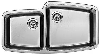 BLANCO 440112 SINK 37X20 NHL DBL BWL 18GA TYPE 304 SS UNDERMOUNT