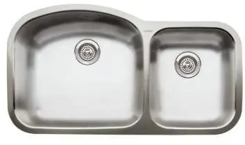 Blanco 513-620 Sink 37X20 SS Dbl Bwl 18GA Type 304 Undermount