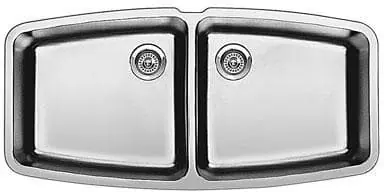 BLANCO 440111 SINK 42X20 NHL DBL BWL 18GA TYPE 304 SS UNDERMOUNT