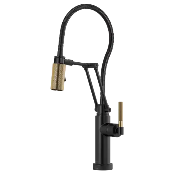 Delta Faucet 64143LF-BLGL Sink Fct 64143LF-BLGL Litze SmartTouch W/Hose & Knurl Hndl