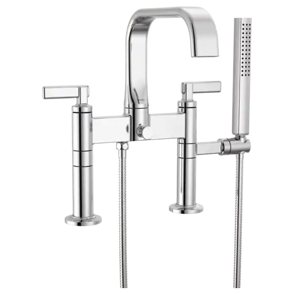 Delta T70368-PC Two-Handle Tub Filler Trim Kit with Lever Handles