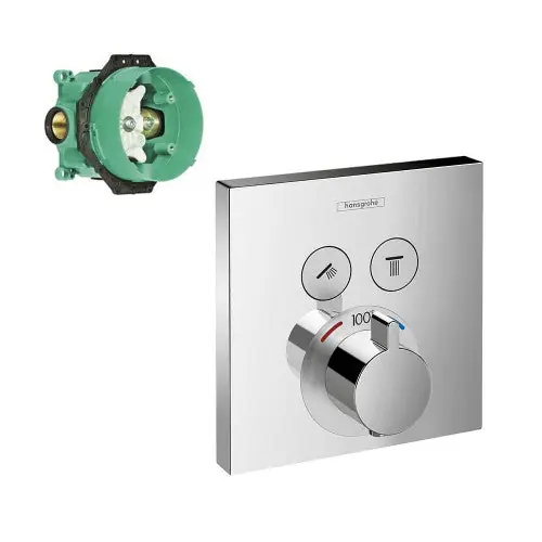 Hansgrohe K15763-01850CR-2 Trim Kit K15763-01850CR-2 SQ 2-Func Showerselect
