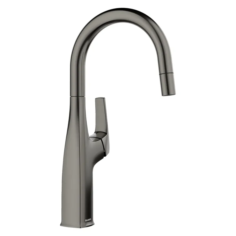 BLANCO 443268 BAR FCT 443268 SATIN DRK STEEL RIVANA 1.5gpm PULL-DOWN