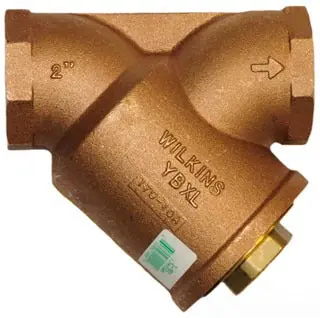 ZURN 1-YBXLP Y STRAINER 1 BRNZ - 1YBXLP THRD W/20-MESH SS SCRN