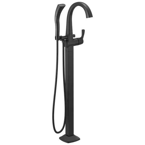 DELTA T4777-BLFL Stryke Single Handle Floor Mount Tub Filler Trim