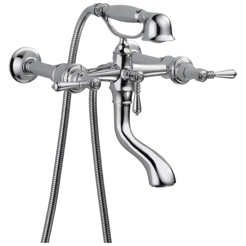 Delta T70336-PC Tresa Tub Filler Trim Kit with Lever Handles